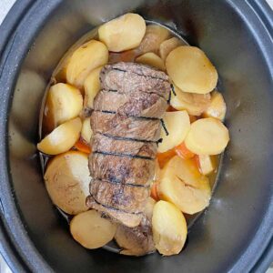 Slow Cooker Beef Pot Roast cooked