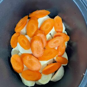 Slow Cooker Beef Pot Roast sliced carrots