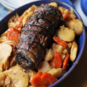 Slow Cooker Beef Pot Roast on vegetables