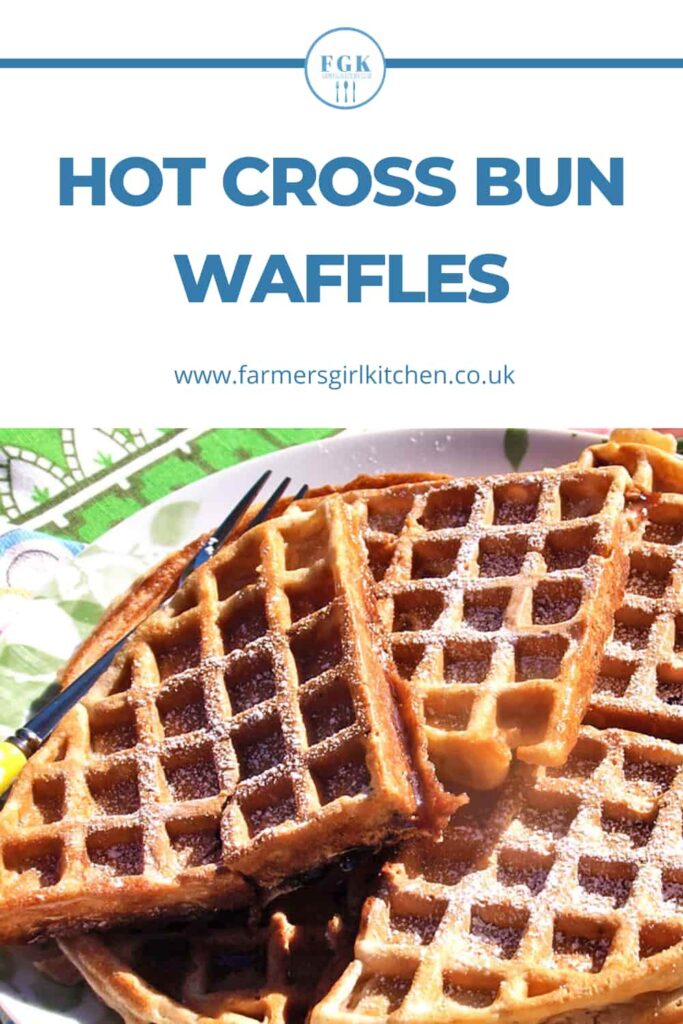 Hot Cross Bun Waffles
