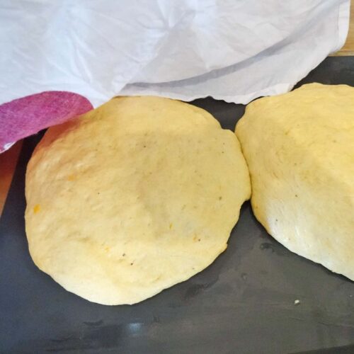 Bolo do Caco bread rising