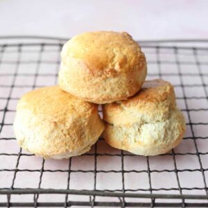 Air fryer Scones on cooling tray