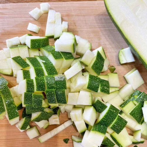 Courgette Relish chop courgettes