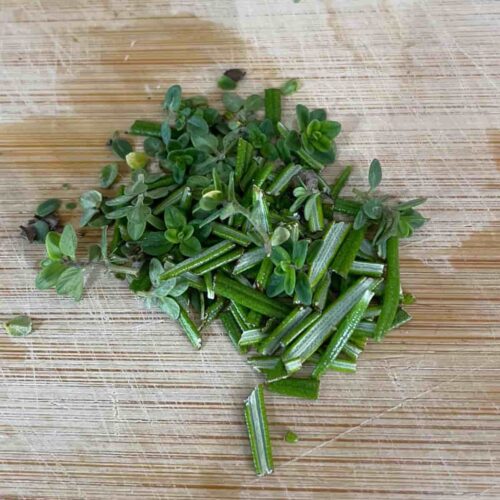 Fresh rosemary and thyme