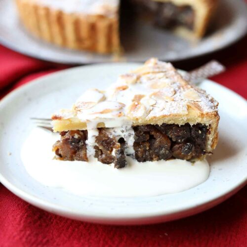 slice of Air Fryer Mincemeat tart