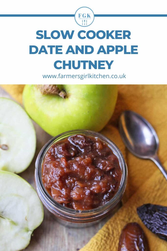 Slow cooker date and Apple chutney with apples and dates
