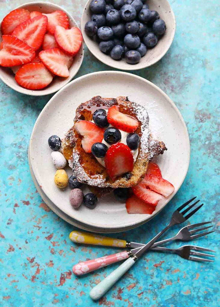 Air Fryer Hot Cross Bun French Toast Farmersgirl Kitchen