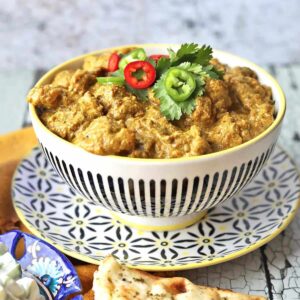 Slow Cooker Lamb Curry in bowl