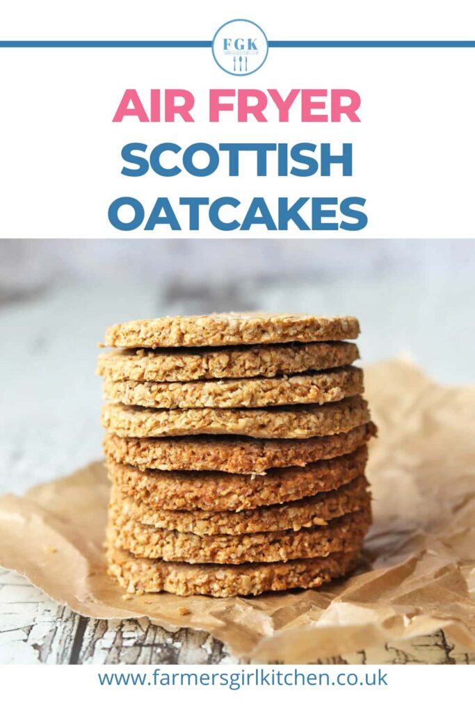 Stack of Air Fryer Scottish Oatcakes