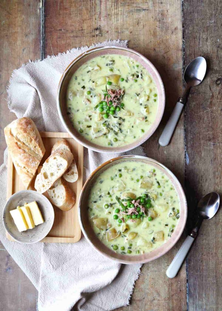 Creamy Wild Garlic Soup - Farmersgirl Kitchen