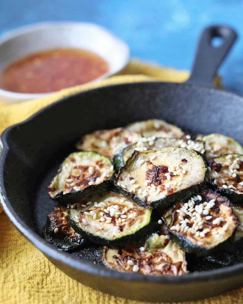 Air Fryer Courgettes Asian Style Catenus