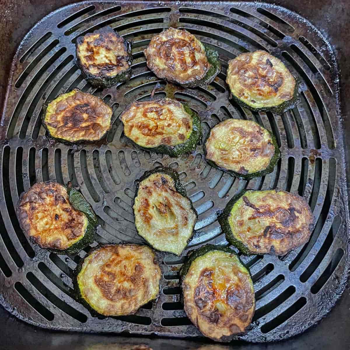 Air Fryer courgettes asisan style