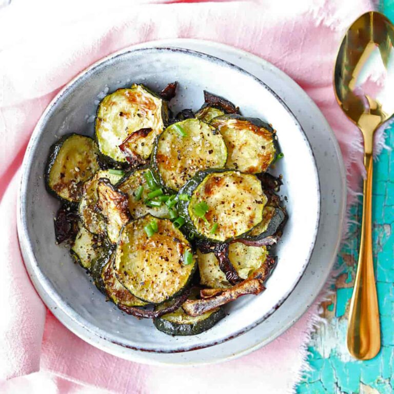 Air Fryer Courgettes with Garlic and Lime