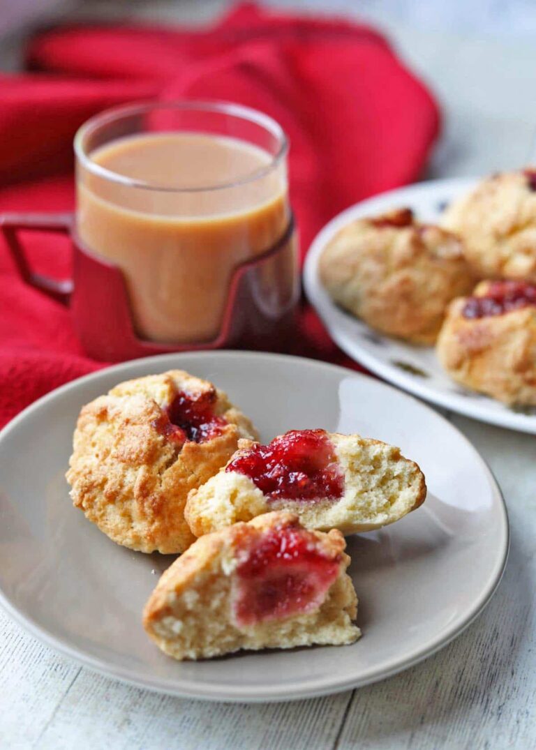 Air Fryer Raspberry Buns - Farmersgirl Kitchen