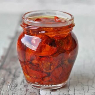 Jar of Air Fryer Sun Dried Tomatoes