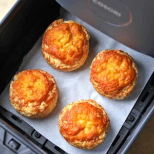 Air Fryer Cheese Scones in air fryer
