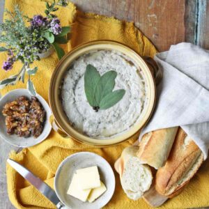 Pork and Sage Pate with bread, butter and pickle