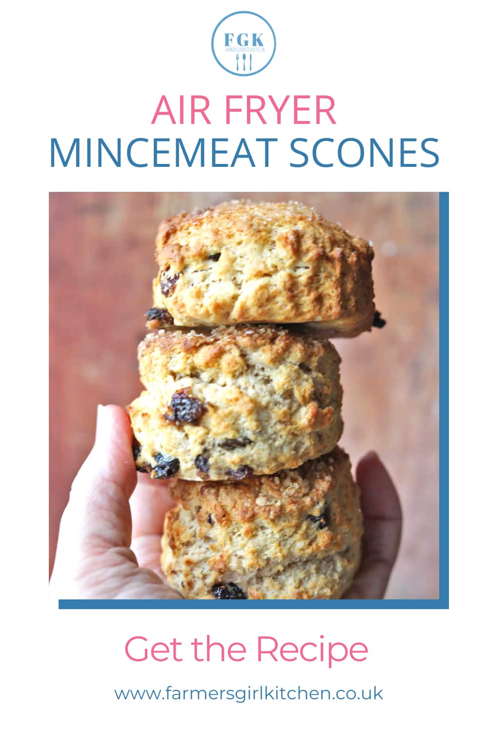Air Fryer Mincemeat Scones Farmersgirl Kitchen