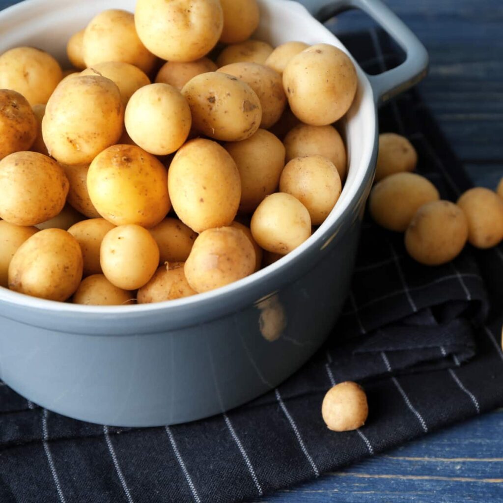 Air Fryer Mini Baked Potato Canapes - Farmersgirl Kitchen Air Fryer Mini Baked Potato Canapes - Farmersgirl Kitchen