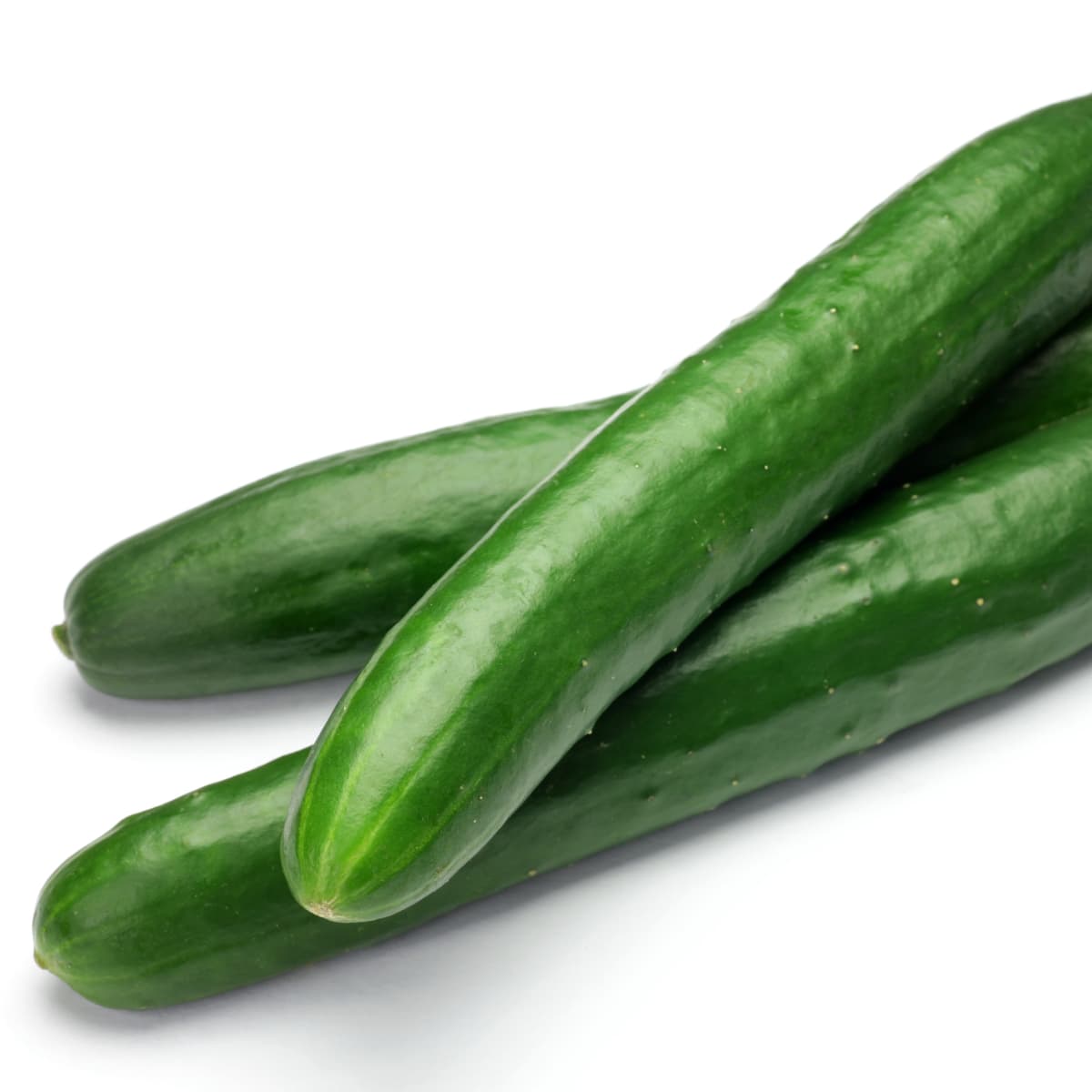 three cucumbers