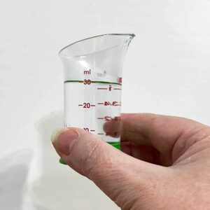 30 ml container of water