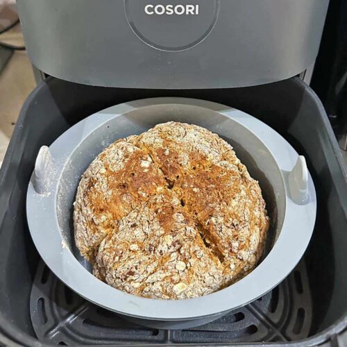 Air Fryer Irish Soda Bread in air fryer