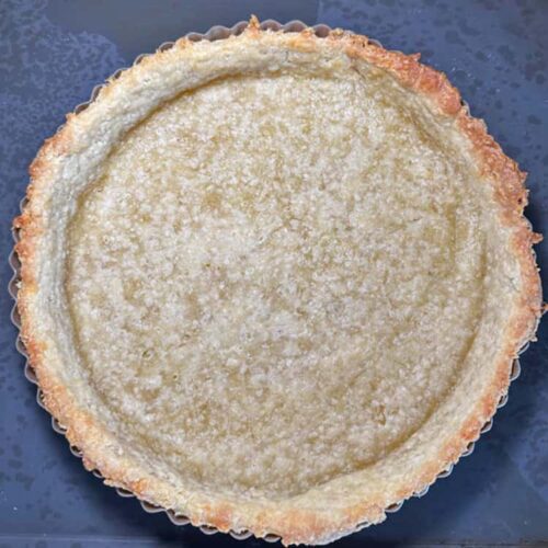 Blind baked pastry case