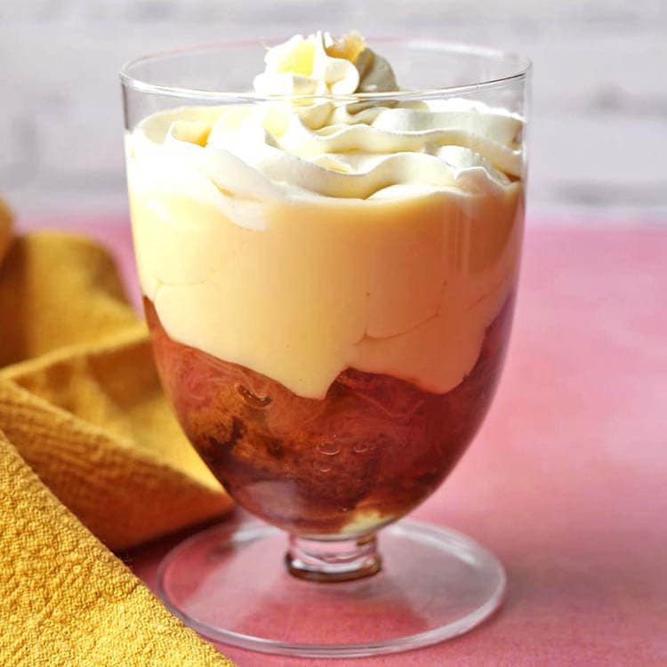Rhubarb and Ginger Trifles (Individual)