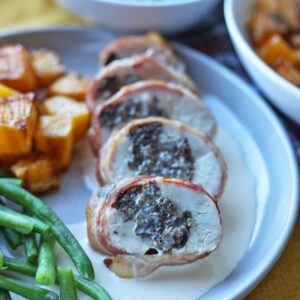 Air Fryer Balmoral Chicken with Scotch whisky cream sauce.