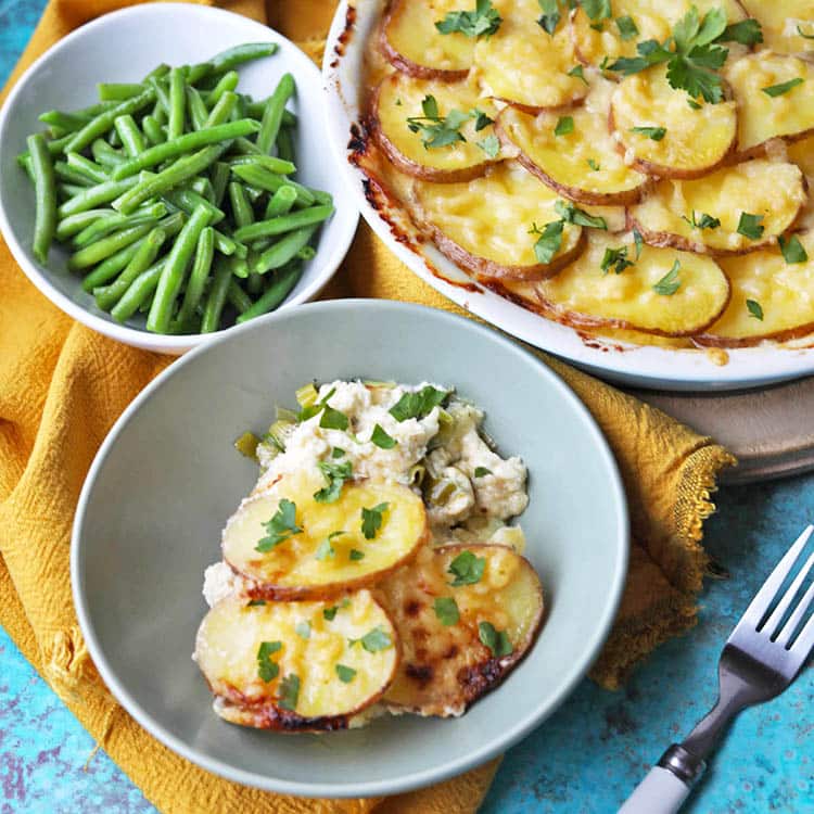Cheesy Haddock and Potato Bake