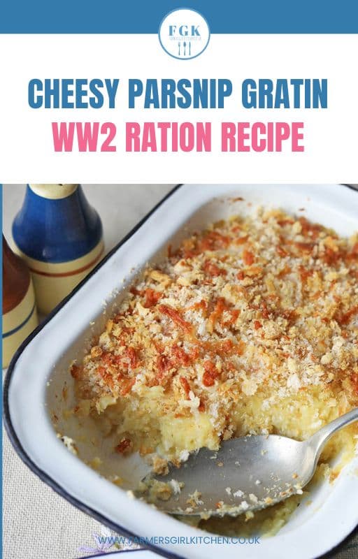 cheesy parsnip gratin ww2 ration recipe