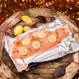baked salmon with herbs