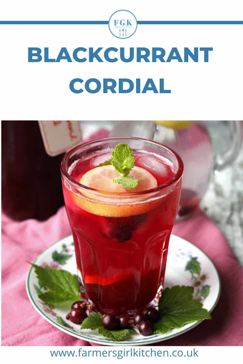 BLACKCURRANT CORDIAL Farmersgirl Kitchen BLACKCURRANT CORDIAL Farmersgirl Kitchen