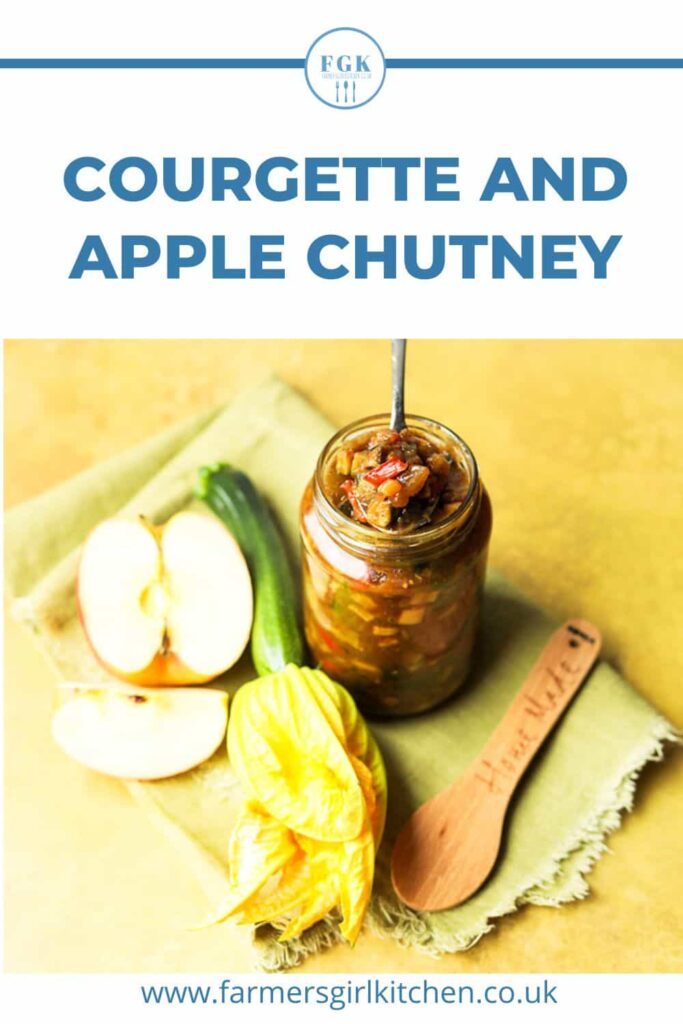 courgette and apple chutney.