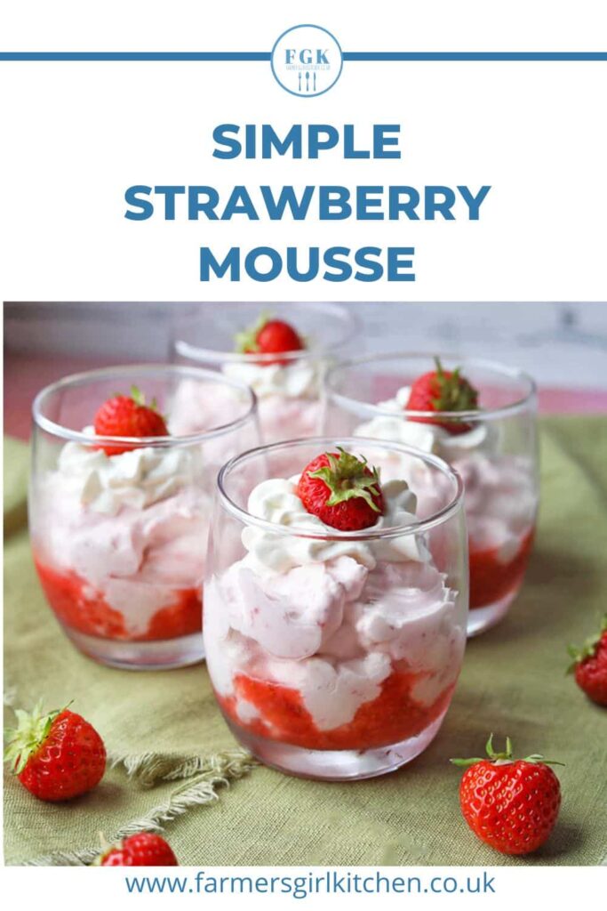 simple strawberry mousse.