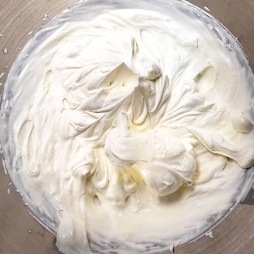 whipped cream.