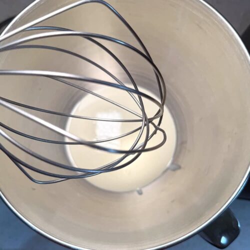 whipping cream.