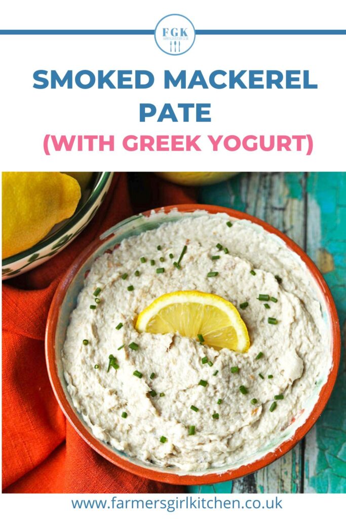 smoked mackerel pate with greek yogurt.